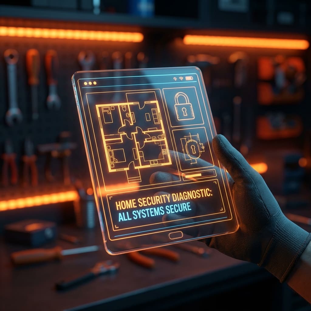 Técnico realizando diagnóstico digital de seguridad