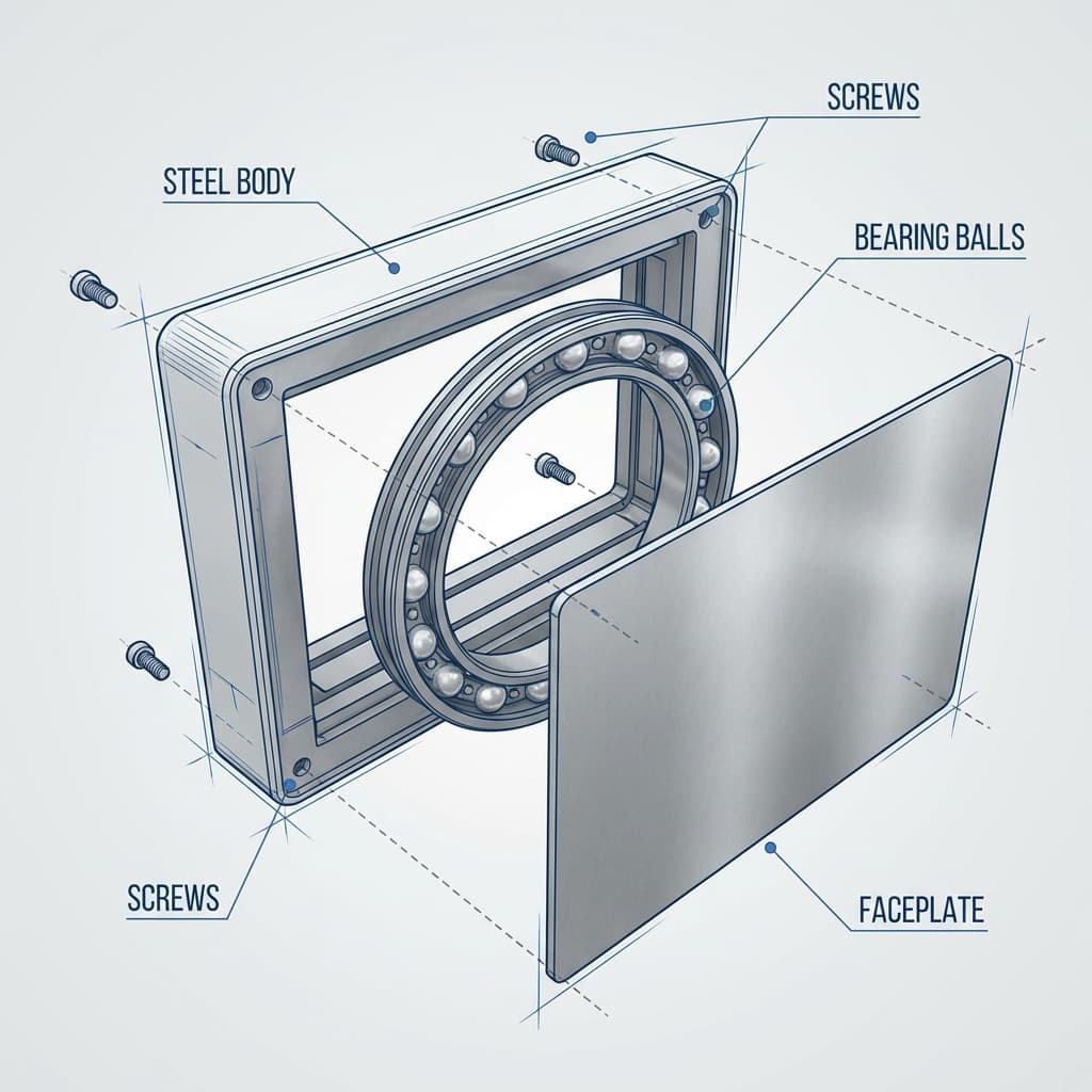 Vista explosiva escudo acorazado