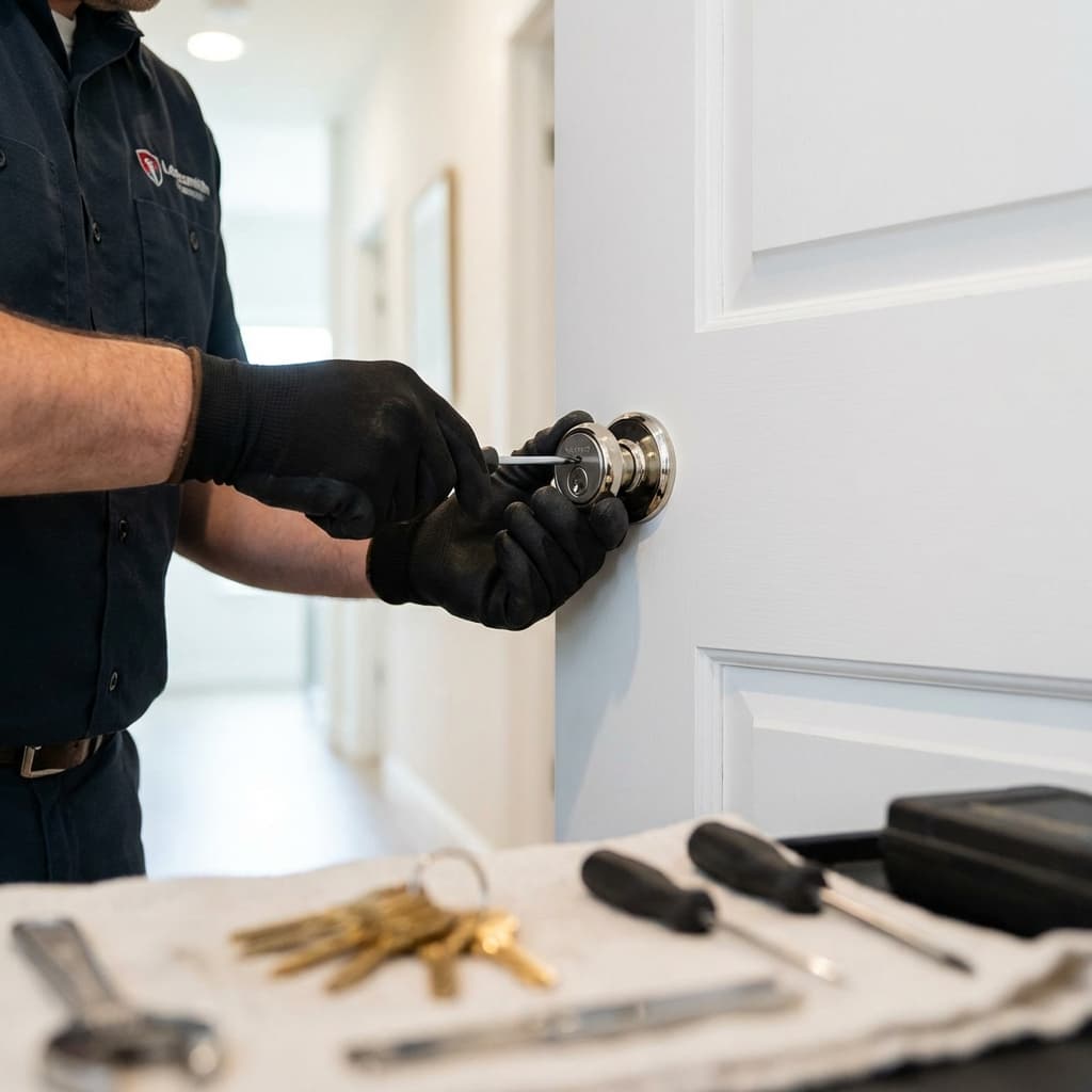 Manipulación técnica de precisión en caja fuerte